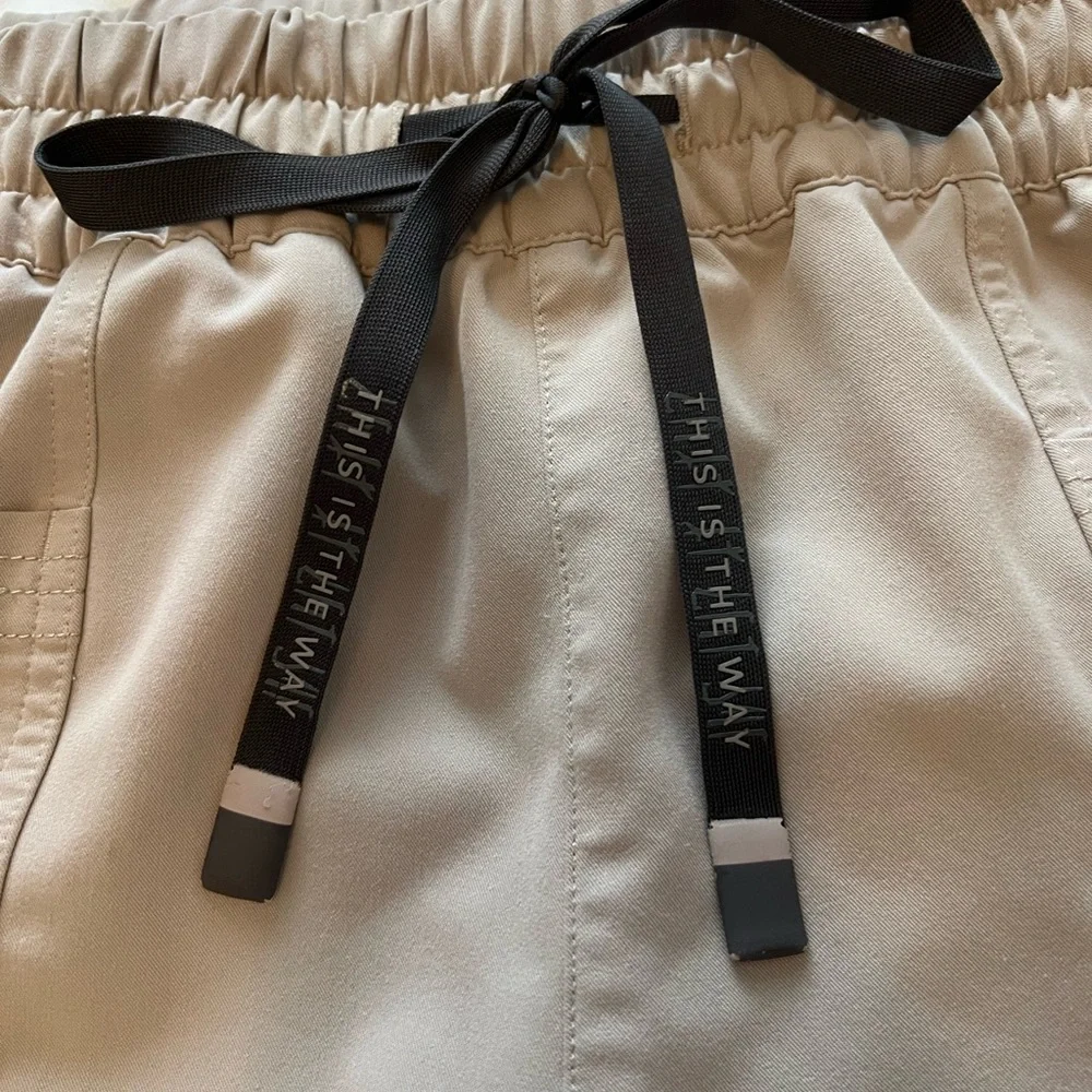 Women's Tan Utility Cargo Jogger Pants